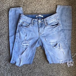 Buckle denim jeans